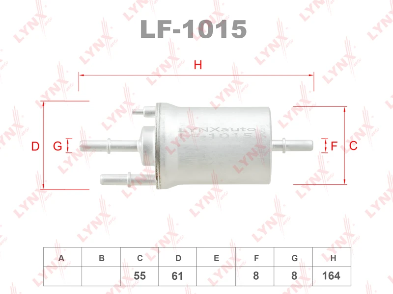 Фильтр топливный LYNXauto LF-1015