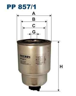 Фильтр топливный Filtron PP857/1