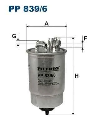 Фильтр топливный Filtron PP839/6
