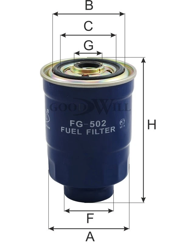 Фильтр топливный GOODWILL FG502