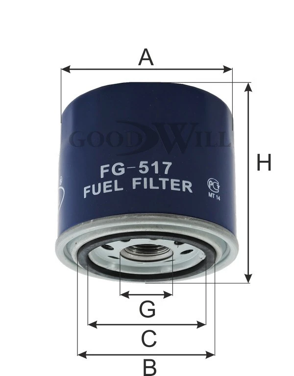 Фильтр топливный GOODWILL FG517
