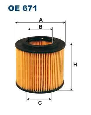 Фильтр масляный Filtron OE671