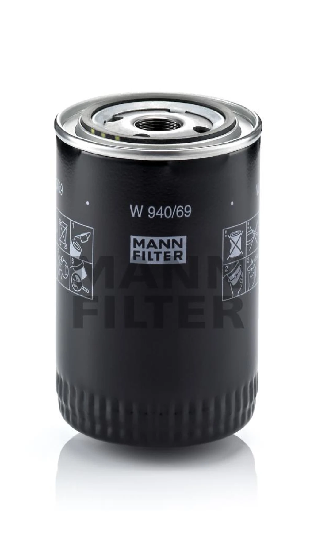 Фильтр масляный MANN-FILTER W940/69
