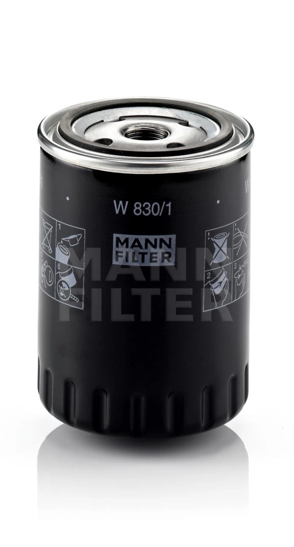 Фильтр масляный MANN-FILTER W830/1