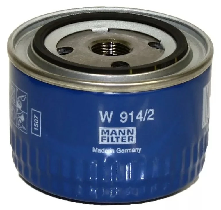 Фильтр масляный MANN-FILTER W914/2 для ВАЗ 2108 без индивидуальной упаковки