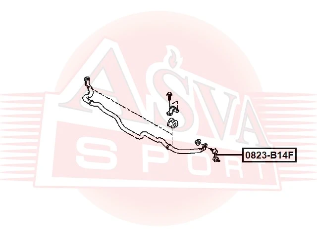Тяга стабилизатора Asva 0823-B14F
