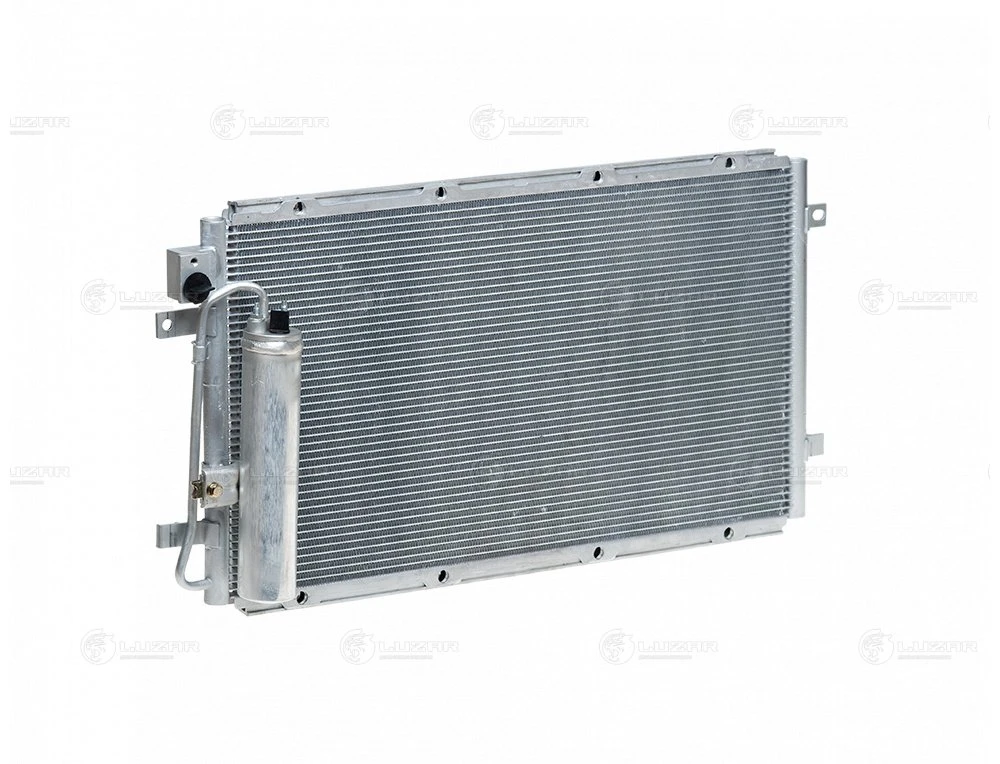 Радиатор кондиционера 2190 (алюм.) в сборе "LUZAR" аналог "Panasonic" с ресивером