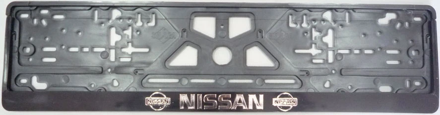 Рамка под номер Nissan (серебро/золото, книжка)