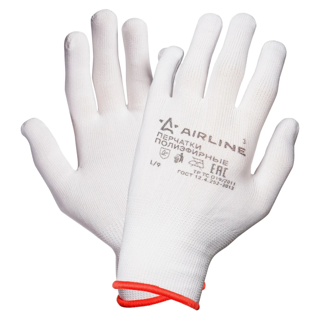 Перчатки "AIRLINE" нейлоновые (без покрытия) (AWG-NS-12)