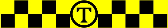 Знак ТАКСИ магнитный 280*100 (табличка)