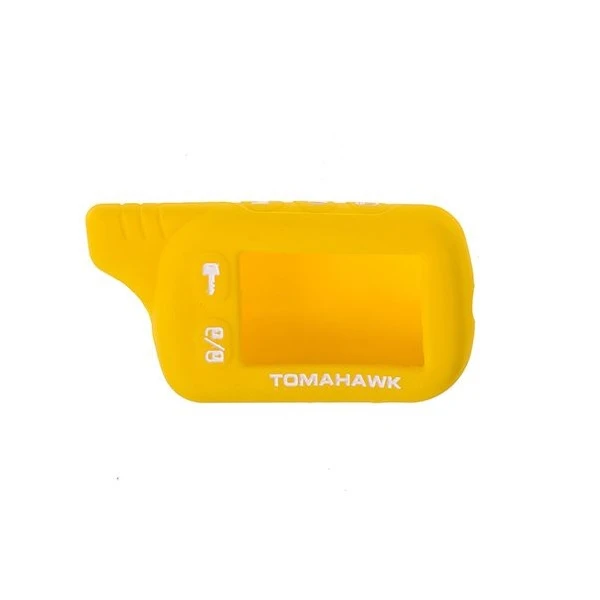 Чехол для брелка автосигнализации "TOMAHAWK" (TZ9010,9020,9030 силиконовый,Жёлтый"SKYWAY")