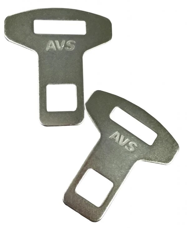 Заглушка ремня безопасности AVS BS-002 металлическая 2 шт