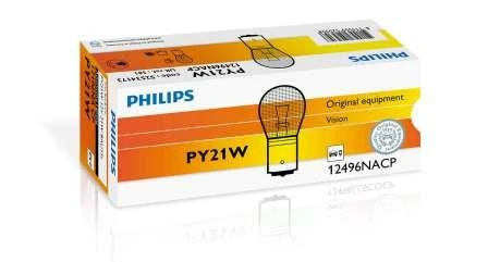 Лампа подсветки Philips 12496NACP PY21W 12V 21W желтая, 1