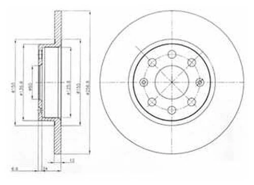 Диск тормозной DELPHI BG4155