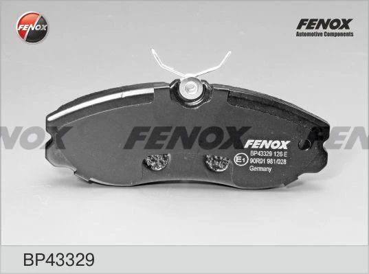 Колодки тормозные дисковые Fenox BP43329