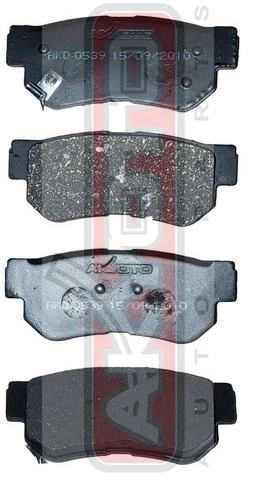 Колодки тормозные дисковые задние Akyoto AKD-0539
