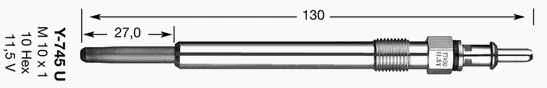 Свеча накаливания D-Power 11 (Y-745U) NGK 6346