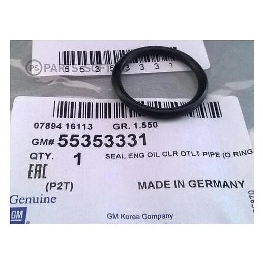 Уплотнительное кольцо трубопровода маслоохладителя General Motors 55353331