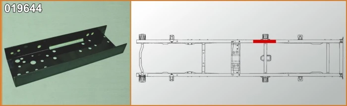 Усилитель рамы ГАЗель №3 "АЗГ-Деталь" кронштейна рессоры правый (4 мм)