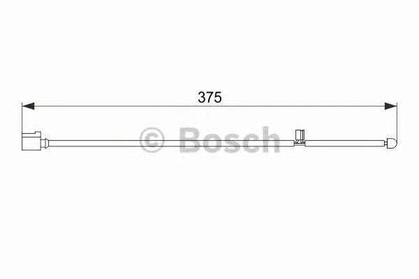Датчик износа дисковых тормозных колодок BOSCH 1987474562