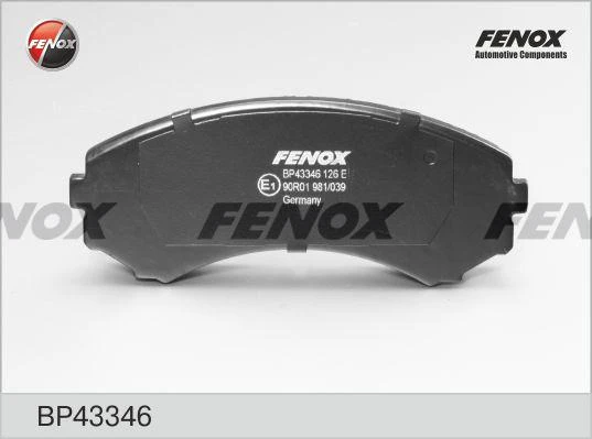 Колодки тормозные дисковые Fenox BP43346