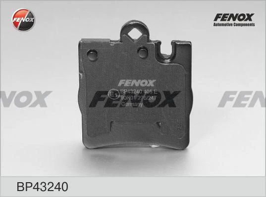 Колодки тормозные дисковые Fenox BP43240