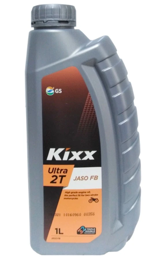 Моторное масло 2-х тактное Kixx Ultra 2T полусинтетическое 1 л