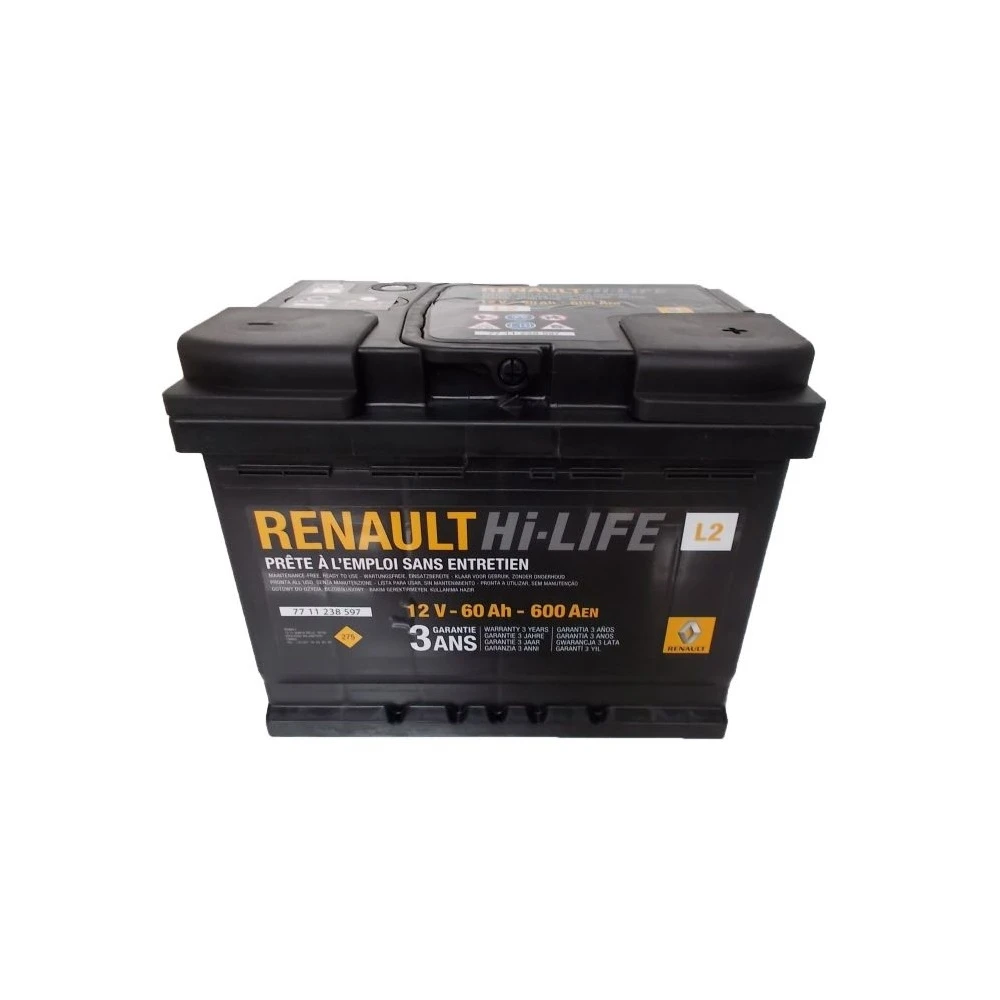Аккумулятор легковой Renault Hi-LIFE 60 а/ч 600А Обратная полярность