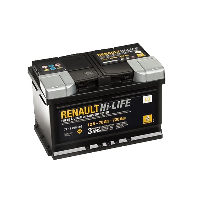 Аккумулятор легковой Renault Hi-LIFE 70 а/ч 720А Обратная полярность