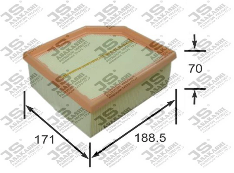 Фильтр воздушный JS Asakashi A0171