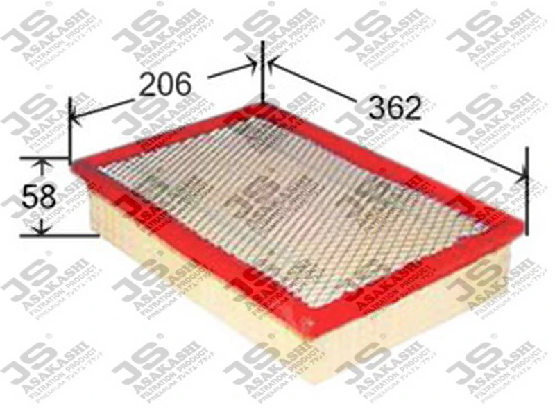 Фильтр воздушный JS Asakashi A9602