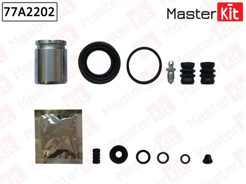 Ремкомплект тормозного суппорта+поршень MasterKit 77A2202