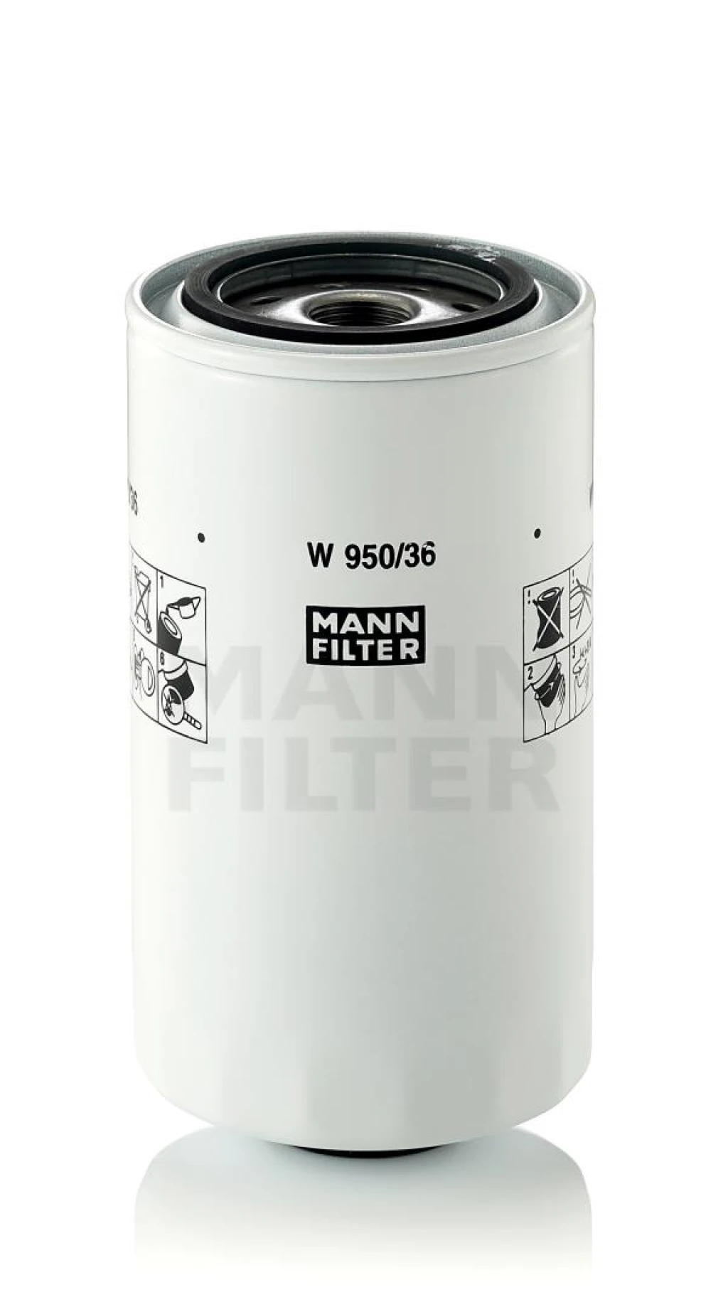 Фильтр масляный MANN-FILTER W950/36