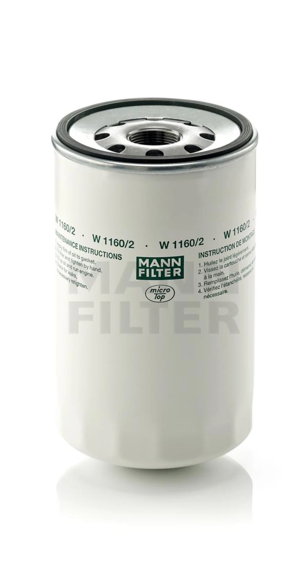 Фильтр масляный MANN-FILTER W1160/2