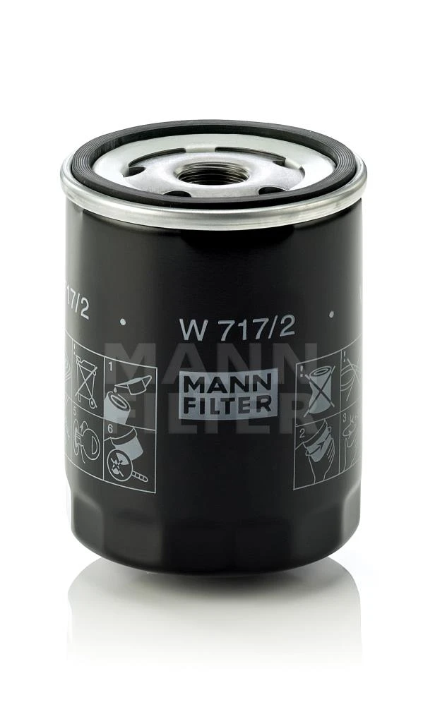 Фильтр масляный MANN-FILTER W717/2