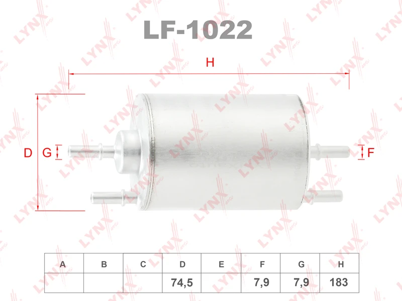 Фильтр топливный LYNXauto LF-1022
