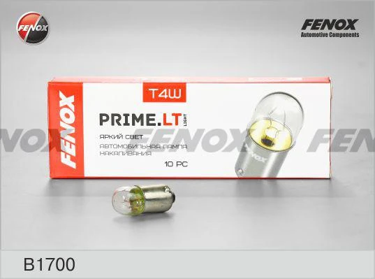 Лампа подсветки Fenox B1700 T4W 12V 4W BA9s, 1