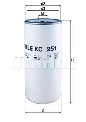 Фильтр топливный Mahle/Knecht KC251