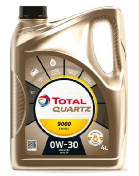 Моторное масло Total Quartz 9000 Energy 0W-30 синтетическое 4 л (арт. 213687)