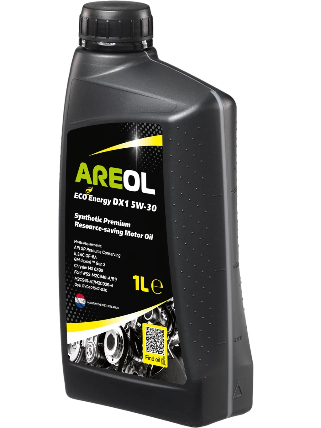 Моторное масло AREOL ECO Energy DX1 5W-30 синтетическое 1 л