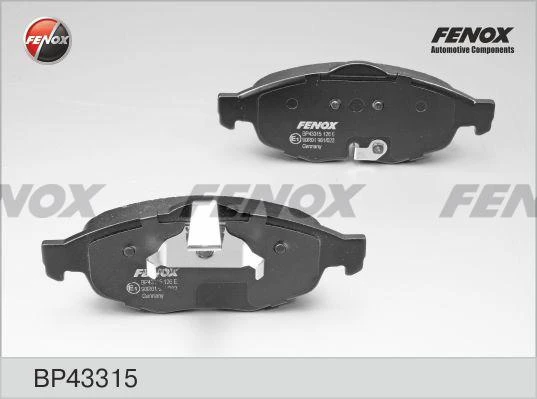 Колодки тормозные дисковые Fenox BP43315