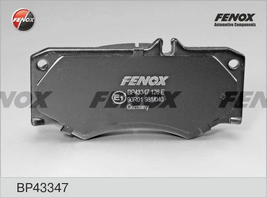 Колодки тормозные дисковые Fenox BP43347