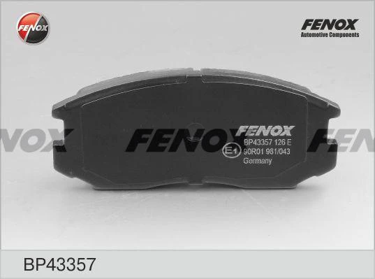 Колодки тормозные дисковые Fenox BP43357