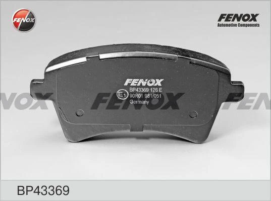 Колодки тормозные дисковые Fenox BP43369
