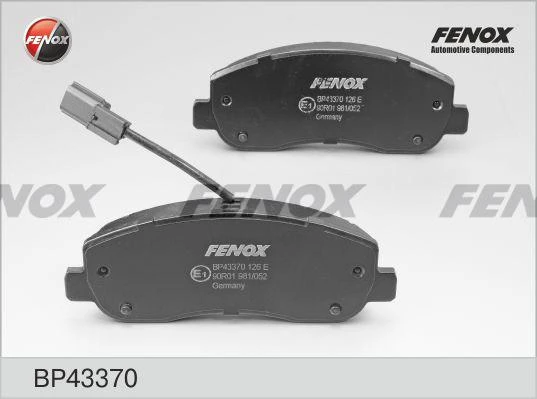 Колодки тормозные дисковые Fenox BP43370