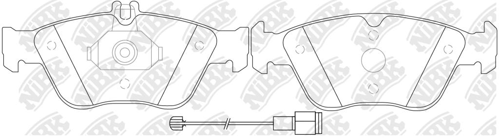 Колодки тормозные дисковые NIBK PN0026W