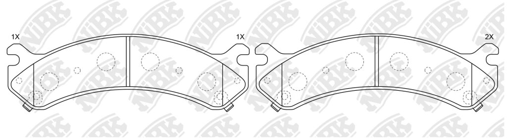 Колодки тормозные дисковые NIBK PN0409