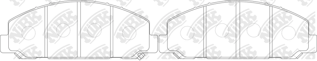 Колодки тормозные дисковые NIBK PN4803