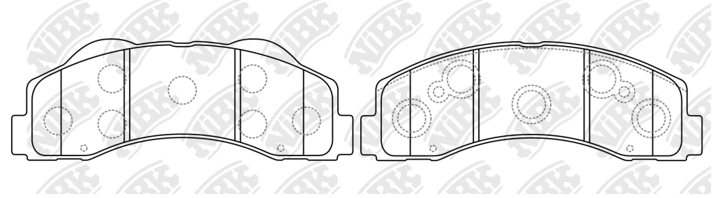 Колодки тормозные дисковые NIBK PN51003
