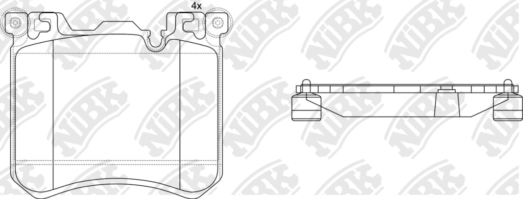Колодки тормозные дисковые NIBK PN0495